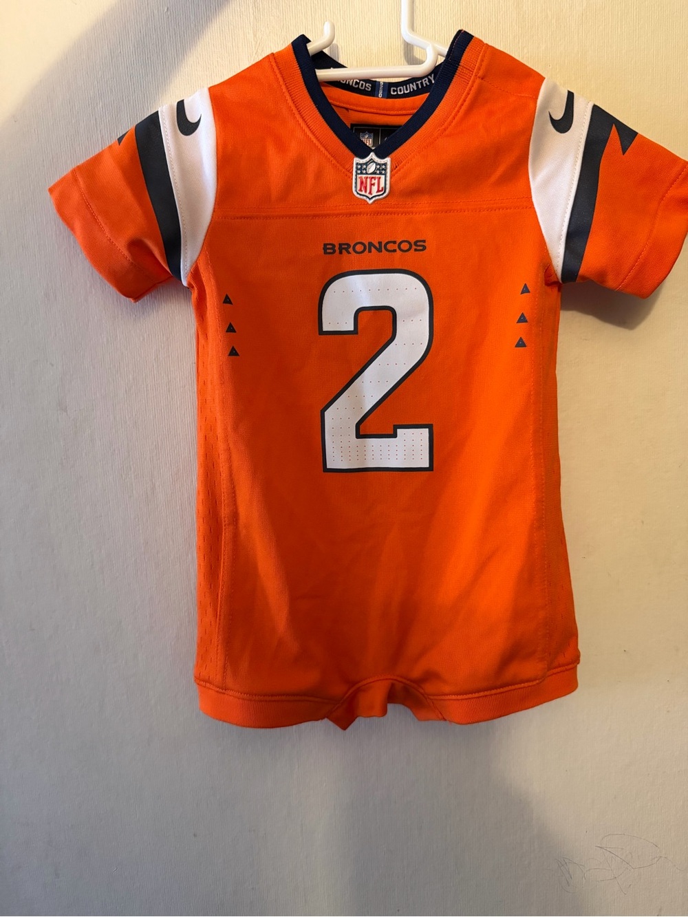 Broncos Baby Surtain Jersey Romper
